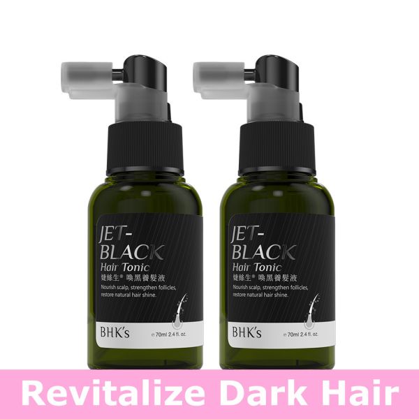 BHK's Jet-Black Hair Tonic (70ml/bottle)【Revitalize Dark Hair】 生发液推荐,婕丝生丰盈养发液,生发水,用什么长头发比较快,掉头发怎么办,如何生发,女用生发水,如何促进生发,养发产品推荐,掉发救星