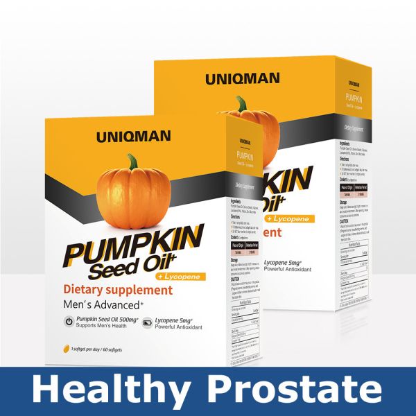 UNIQMAN 南瓜籽油+茄紅素 軟膠囊【改善前列腺】 南瓜籽油,攝護腺,頻尿