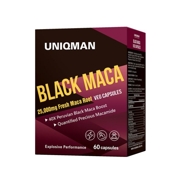 UNIQMAN Black Maca Veg Capsules 【Instant Masculinity Power】 