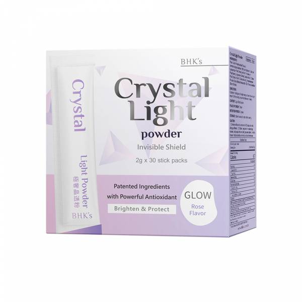 BHK's Crystal Light Powder【UV Protection】 Patented Solanum Lycopersicum Fruit Extract, crystal powder, for skin whitening, brightening maintenance, uneven skin tone, sallow skin, skin brightening, edible sunscreen, Anti-UV, Crystal Tomato