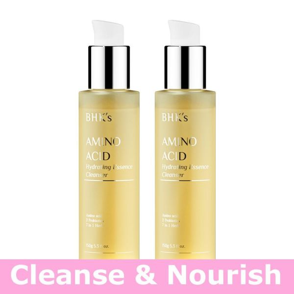 BHK's Amino Acid Hydrating Essence Cleanser (150g/bottle)【Cleanse & Nourish】 Amino Acid Facial Cleanser, Amino Acid Face Wash, Best Amino Acid Cleanser, Amino Acid Cleanser Benefits, Best Facial Cleanser, Face Wash for Large Pores, Best Face Wash for Daily Use, Face Wash for B