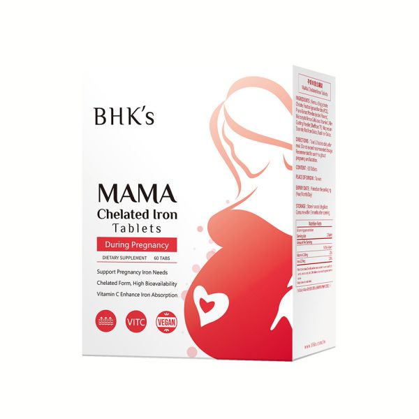 BHK's MaMa Chelated Iron Tablets (60 tablets/packet)【Prenatal Iron Support】 