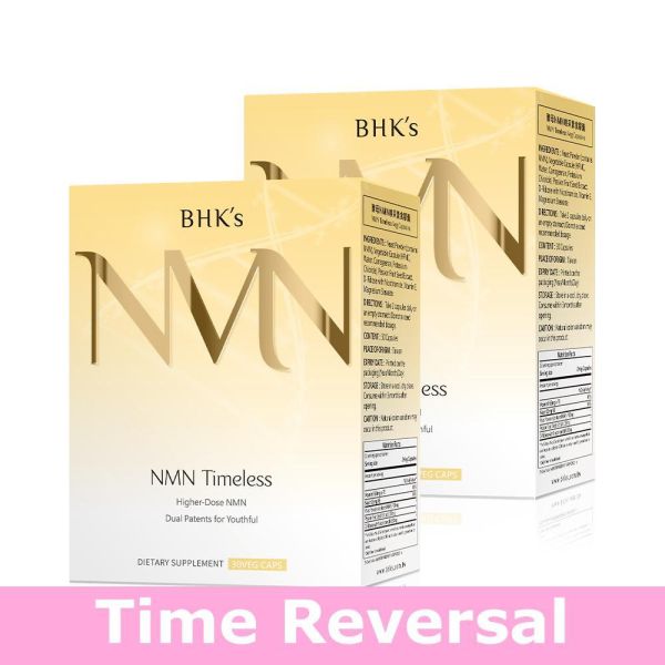 BHK's NMN Timeless Veg Capsules【Time Reversal】 BHK's NMN, NMN supplement, anti-aging supplement, passion fruit extract, youthful skin, NAD+, natural NMN yeast, skin elasticity