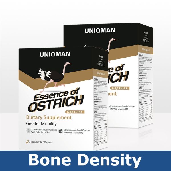 UNIQMAN 強健鴕鳥精 膠囊【穩骨補鈣】 鴕鳥精,強健鴕鳥精,骨骼,補鈣,關節保健