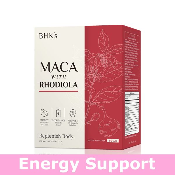 BHK's 瑪卡+紅景天錠 (60粒/盒)【體力加倍】 植萃酵素,幫助消化,排便順暢