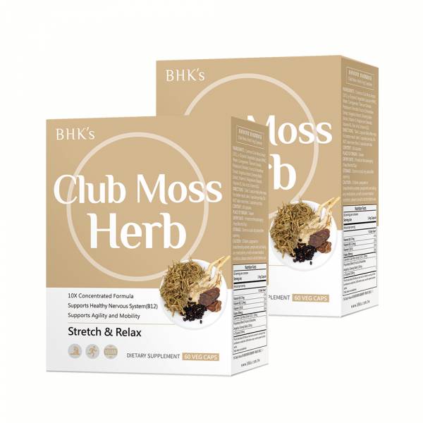 BHK's Club Moss Herb Veg Capsules 【Muscle Relax】 Relax muscles and bones, relieve back pain, stretching, ease stiff shoulders and neck, post-workout soreness, increase blood circulation, boost vitality