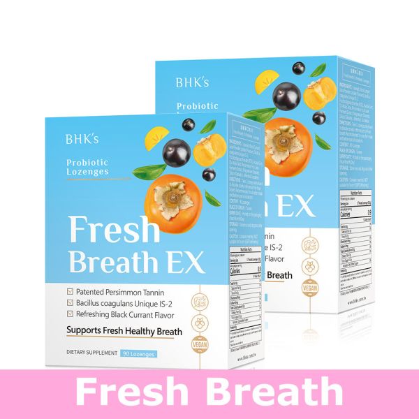 BHK's 益菌 淨口錠EX 【口氣清新】 口臭,口腔異味,嘴巴臭味,清新口氣,漱口水,口腔保健護理,消除口臭,飯後刷牙,益菌淨口錠