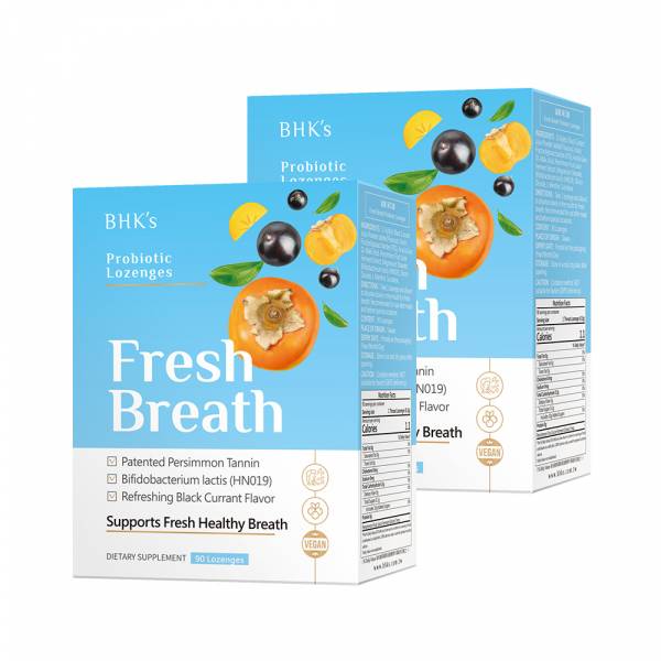 BHK's Fresh Breath Probiotic Lozenges (Black Currant Flavor) 【Fresh Breath】 