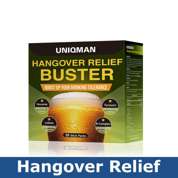 UNIQMAN Hangover Relief Buster Powder (3g/stick pack; 30 stick packs/packet)【Hangover Relief】 Hovenia, hangover, protect liver