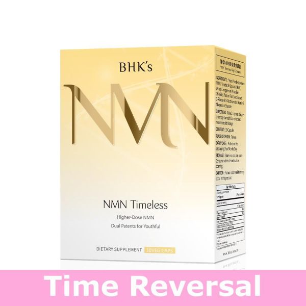 BHK's NMN Timeless Veg Capsules【Time Reversal】 BHK's NMN, NMN supplement, anti-aging supplement, passion fruit extract, youthful skin, NAD+, natural NMN yeast, skin elasticity