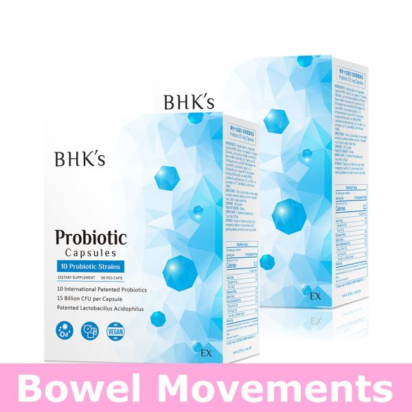 BHK's Patented 10 Probiotic Strains EX Veg Capsules【Bowel Movements】 Complete Probiotics,BHK's Probiotics,DANISCO Patent probiotics