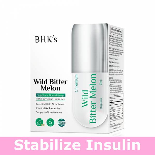 BHK's Patented Wild Bitter Melon Extract EX Veg Capsules【Stabilize Blood Sugar】 wild bitter melon,diabetes,bitter gourd,insulin,blood sugar