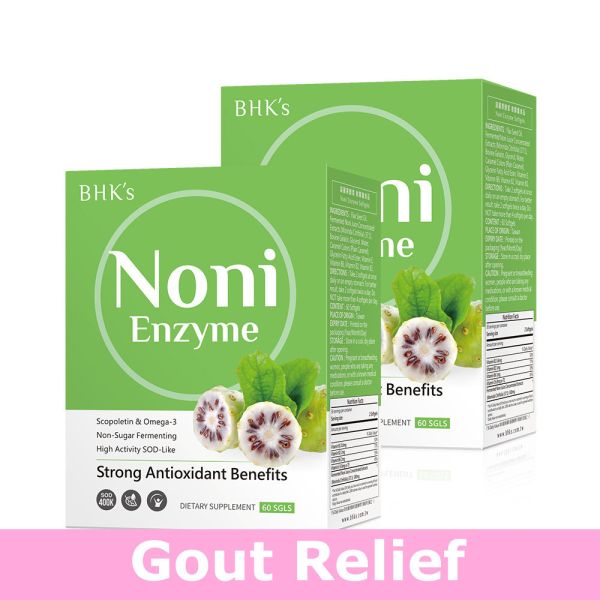 BHK's Noni Softgels【Gout Treatment】 Noni,Indian mulberry,Morinda littoralis,Morinda citrifolia ,Antioxidant