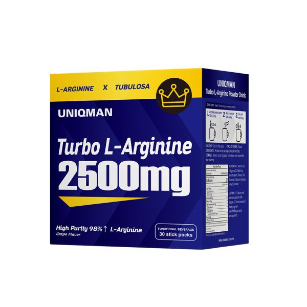 UNIQMAN Turbo L-Arginine Powder Drink (7g/stick pack; 30 stick packs/packet)【Extreme Endurance】 L-Arginine,Larginine,nitric oxide,long-lasting,supports endurance,suppplement for men,long-lasting suppplement,amino acid