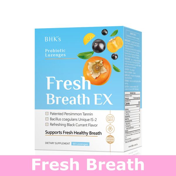 BHK's 益菌 淨口錠EX 【口氣清新】 口臭,口腔異味,嘴巴臭味,清新口氣,漱口水,口腔保健護理,消除口臭,飯後刷牙,益菌淨口錠