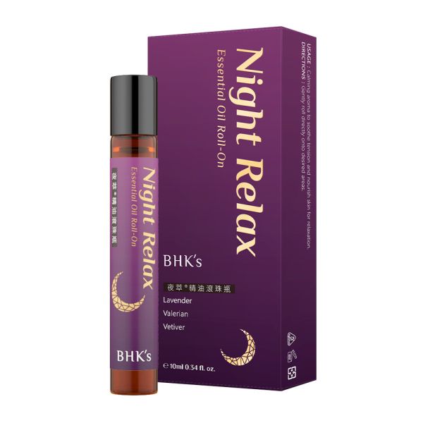 BHK's Night Relax Essential Oil Roll-On  (10ml/bottle)【Peaceful Sleep】 