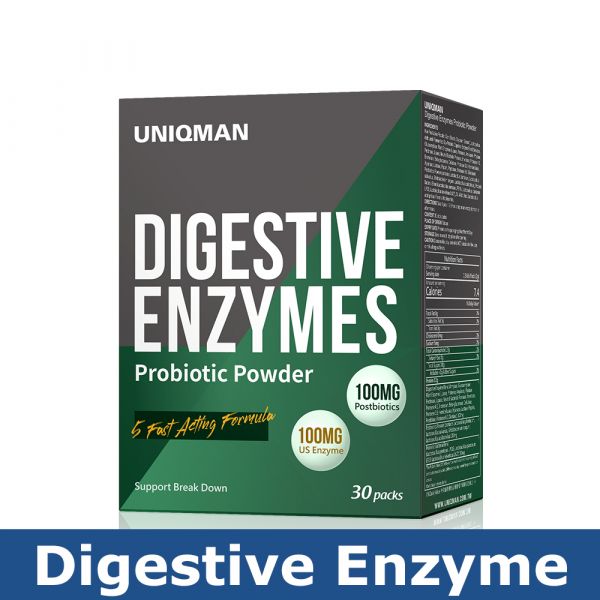 UNIQMAN Digestive Enzymes Probiotic Powder Maca,black maca,men's vitality,supports peak performance,men's health,men's performance, male supplement