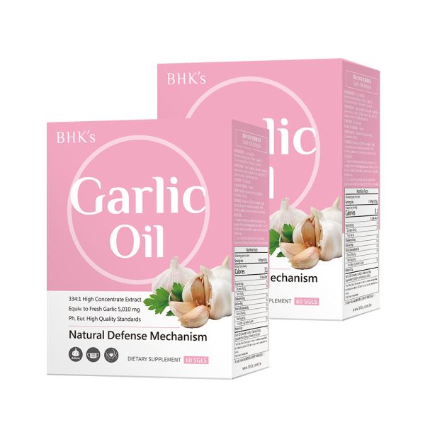 BHK's Garlic Oil Softgels【Cold Prevention】 Concentrate Garlic,Allicin,Garlic oil