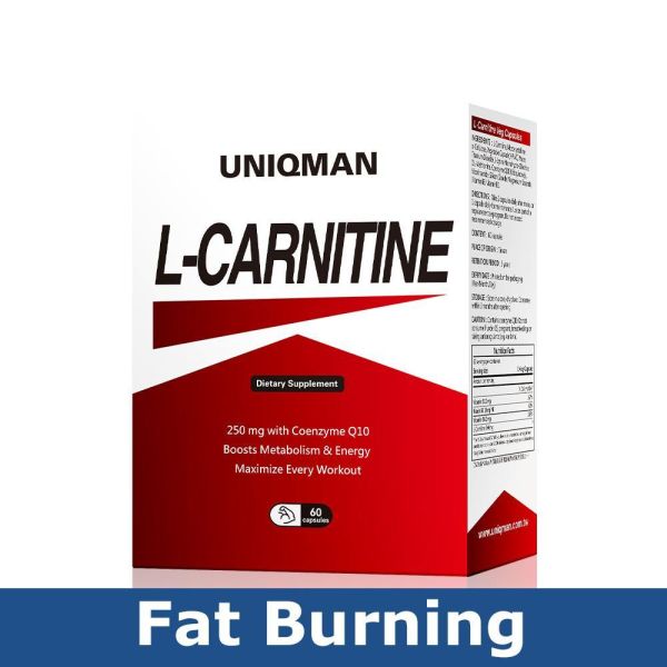 UNIQMAN 卡尼丁_L-肉碱 素食胶囊【燃脂爆汗】 左旋肉碱,L-carnitine,卡尼丁,燃脂,维生素BT