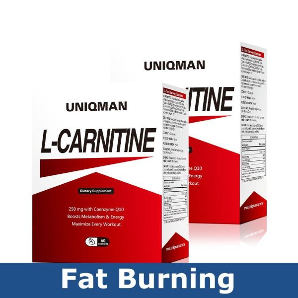 UNIQMAN 卡尼丁_L-肉碱 素食胶囊【燃脂爆汗】 左旋肉碱,L-carnitine,卡尼丁,燃脂,维生素BT