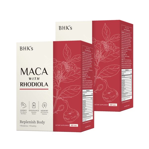 BHK's Maca with Rhodiola Tablets (60 tablets/packet)【Energy Support】 enzymes,plant enzymes,digestion