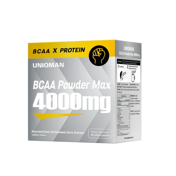 UNIQMAN BCAA Powder Max 4000mg (Coffee Flavor)【Boost Sports Stamina】 