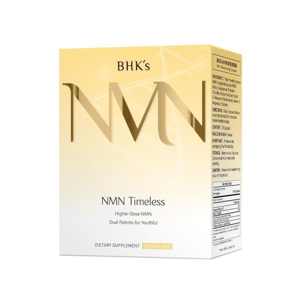 BHK's NMN Timeless Veg Capsules【Time Reversal】 BHK's NMN, NMN supplement, anti-aging supplement, passion fruit extract, youthful skin, NAD+, natural NMN yeast, skin elasticity