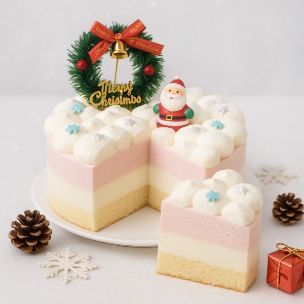 【無加糖無麩質】莓好聖誕小雲朵 台北美食,低醣蛋糕,生酮甜點,草莓季,健身美食,生酮飲食,低碳,無糖蛋糕,低GI,客製化蛋糕