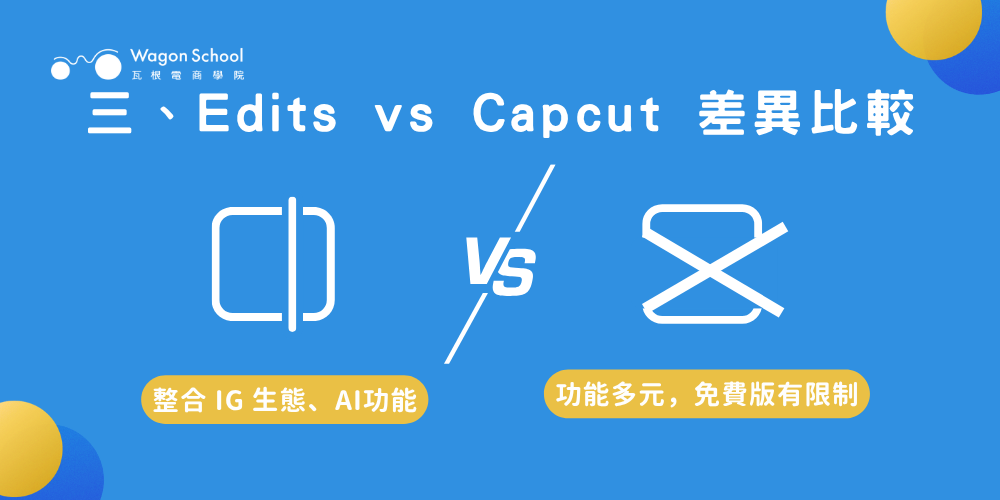Edits 與 Capcut 功能差異比較表
