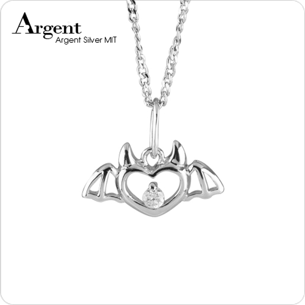 限定項鍊-浪漫小惡魔(白K金) 