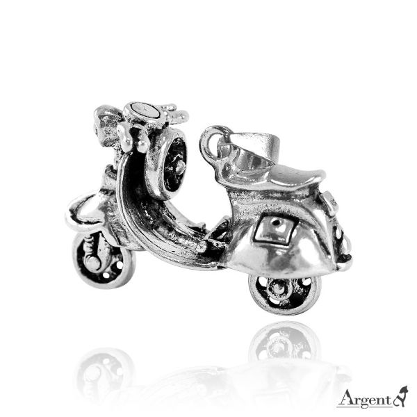 (限)項鍊-摩托車(偉士牌) (925銀單墜價) 