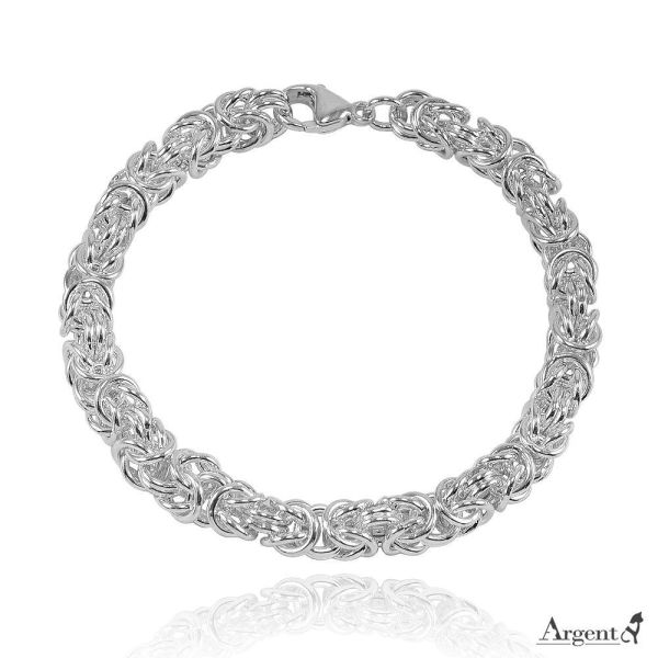 「拜占庭」999純銀重磅手工手鍊 (6.5mm/8mm)｜硬派編織工藝．20cm內客製長度｜Argent安爵銀飾 拜占庭手鍊, 999足銀手鍊, 手工純銀手鍊, 重磅手鍊推薦, 粗銀手鍊男, 手工編織銀飾, 霸氣銀飾, Argent安爵