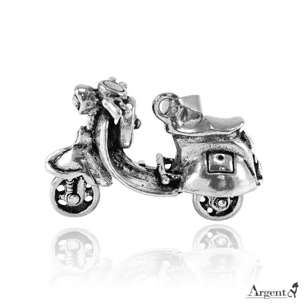 (限)項鍊-摩托車(偉士牌) (925銀單墜價) 