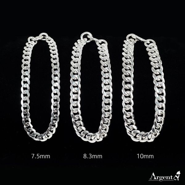 「手工製扁鍊」999純銀手鍊｜中性重磅客製化寬度(7.5mm/8.3mm/10mm)手工S勾扣頭－長度20cm內可指定(單條價) 999純銀手鍊,手工銀手鍊,扁鍊銀飾,手工S勾扣頭,重磅中性銀鍊,千足銀手鍊,客製化銀飾,男款純銀手鍊,士林銀飾訂製,安爵銀飾