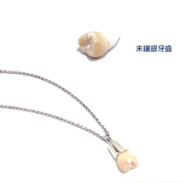 包台單墜「牙齒(素台)」(單墜子無配鍊)購買請洽客服LINE:@argent 