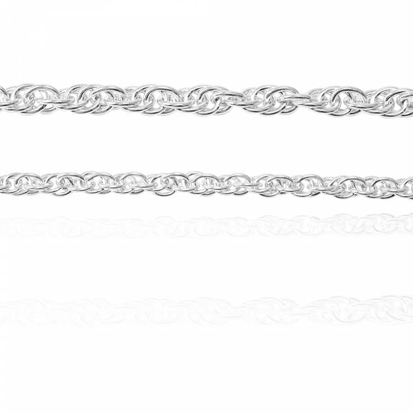 純銀對手鍊-4mm+5.5mm「麻花鍊」925銀飾造型系列純銀手鍊|925銀飾(粗+細各一條)(一對價) 銀對手鍊