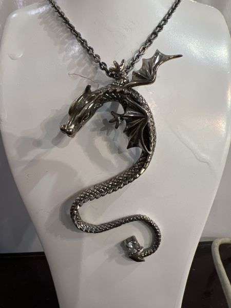 限定項鍊-龍躍雲霄配3mm銀鍊24吋 立體龍造型動物雕刻純銀項鍊 龍項鍊