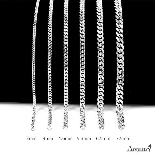 「扁鍊 / 古巴鍊」(3mm-7.5mm) 925純銀單鍊推薦 | 男生重磅馬鞭鍊 喜平鍊單條價 純銀項鍊,925純銀,古巴鍊,古巴鍊男,扁鍊,馬鞭鍊,喜平鍊,男生銀項鍊,街頭風銀鍊,純銀單鍊