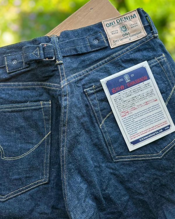 15oz 石川台 調節巴黎扣直筒丹寧 