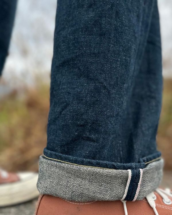 15oz 石川台 調節巴黎扣直筒丹寧 