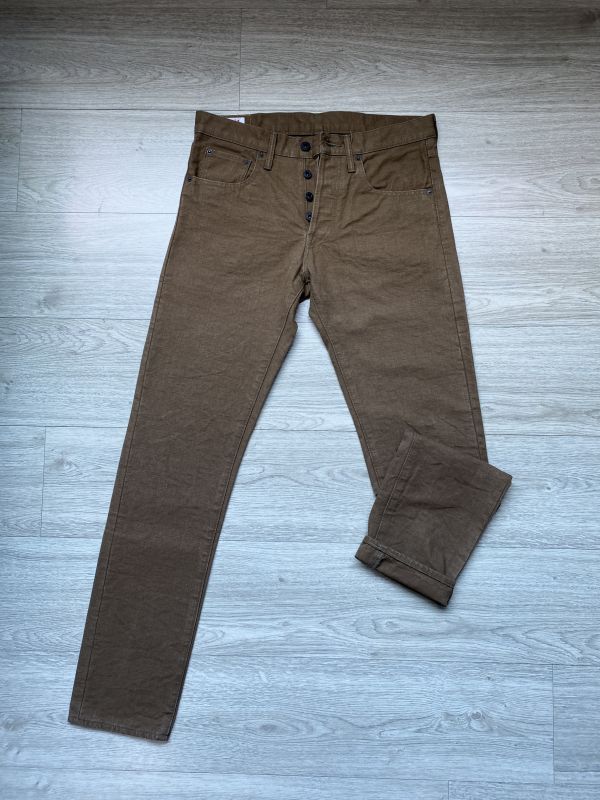 25oz 重磅硫化卡其染 時尚錐版型 