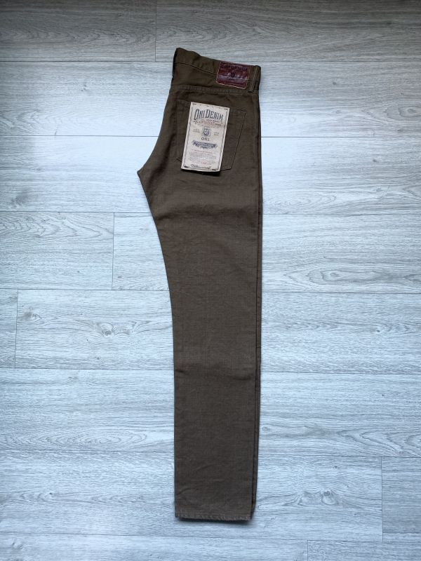 25oz 重磅硫化卡其染 時尚錐版型 