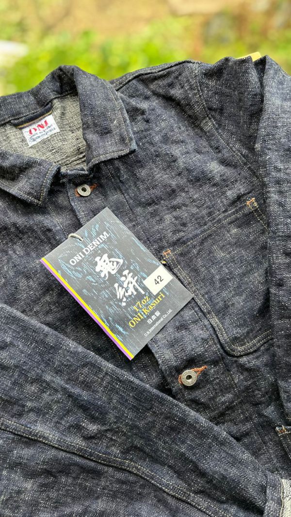 17oz 鬼絣布料美式日風工裝外套 