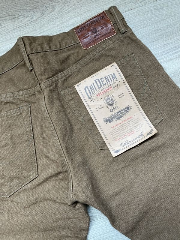 25oz 重磅硫化卡其染 時尚錐版型 