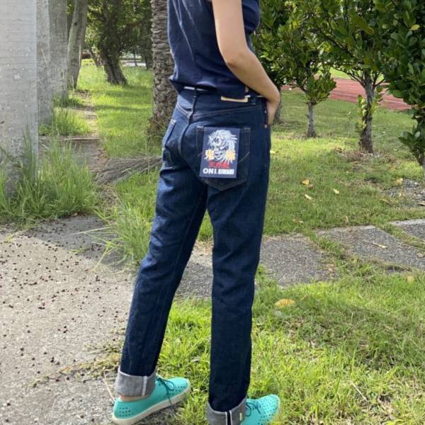 16oz 鬼極略高腰合身錐版丹寧 