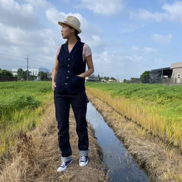 刺子風 Indigo x Indigo 雙染背心 