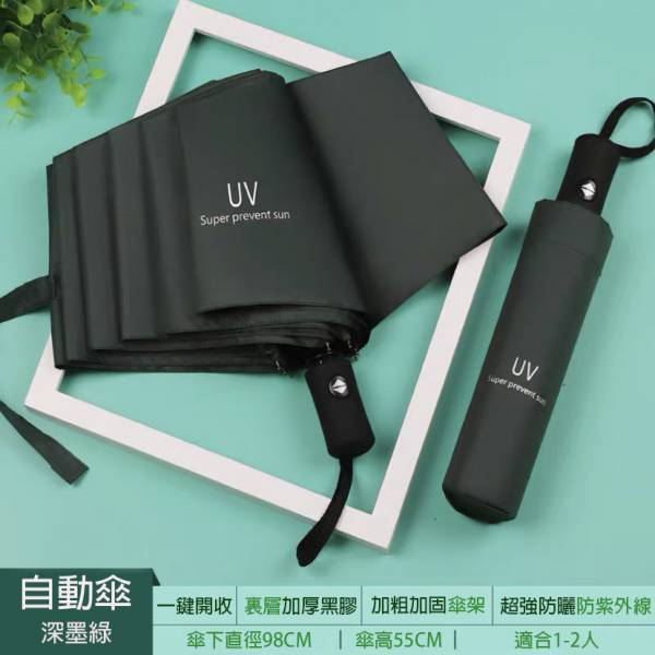 莫蘭迪時尚兩用自動傘 傘,雨傘,UV傘,自動傘,