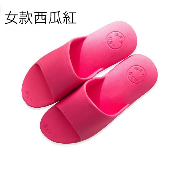超彈力氣墊拖鞋-女款西瓜紅 超彈力,氣墊,舒壓,減壓,拖鞋