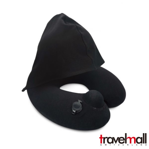 Travelmall 專利3D按壓式充氣連帽枕 