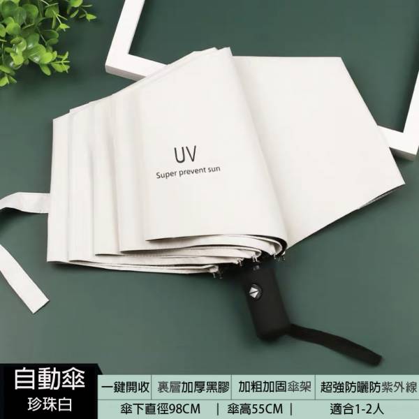 莫蘭迪時尚兩用自動傘 傘,雨傘,UV傘,自動傘,